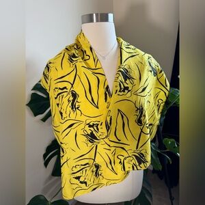 Floral Yellow Women's Scarf